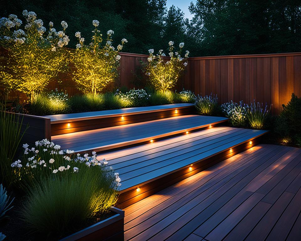 Solar Deck Lights Garden Decor