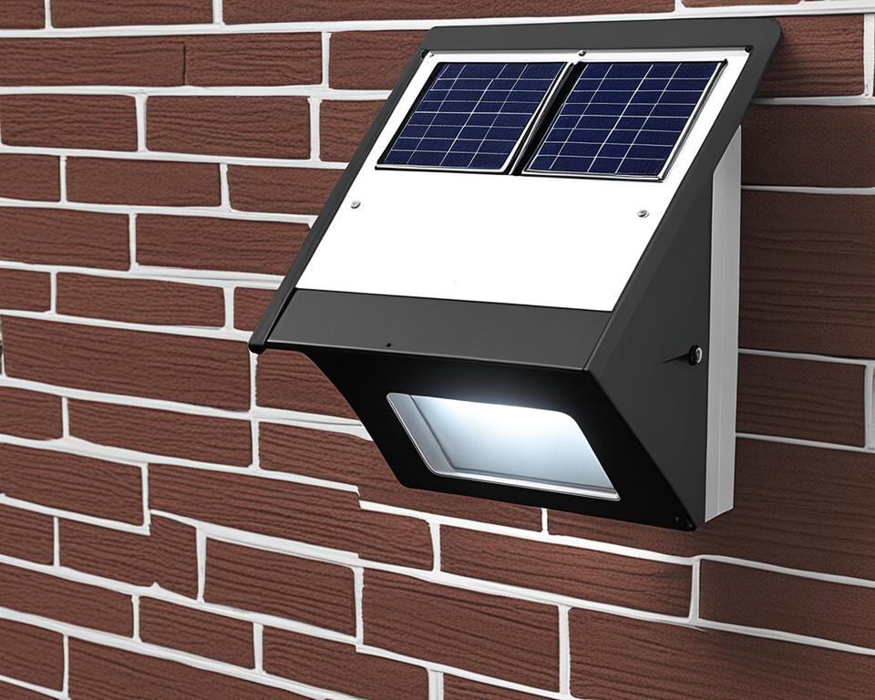 Weatherproof solar wall lamp