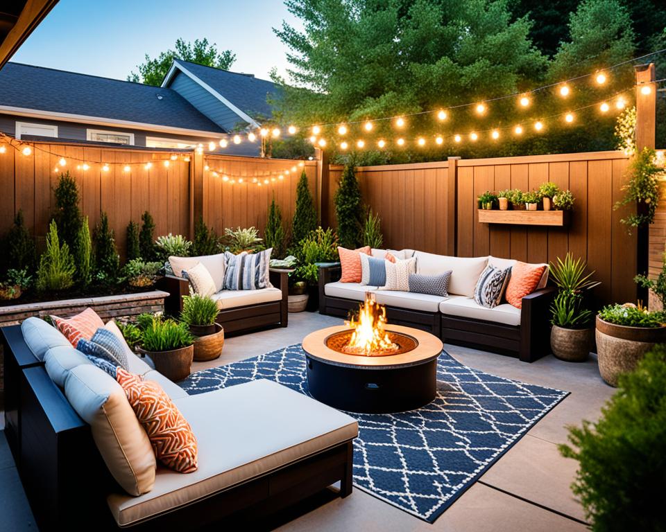 backyard entertaining spaces