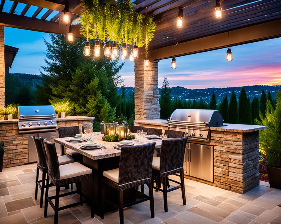 outdoor kitchens