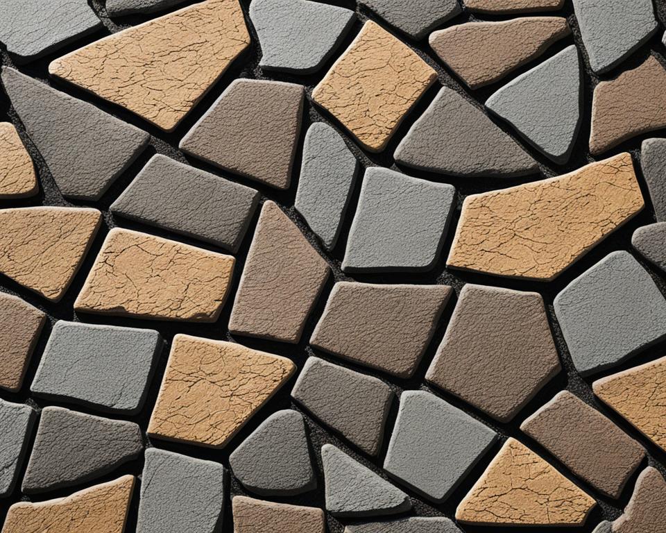 recycled rubber flagstone