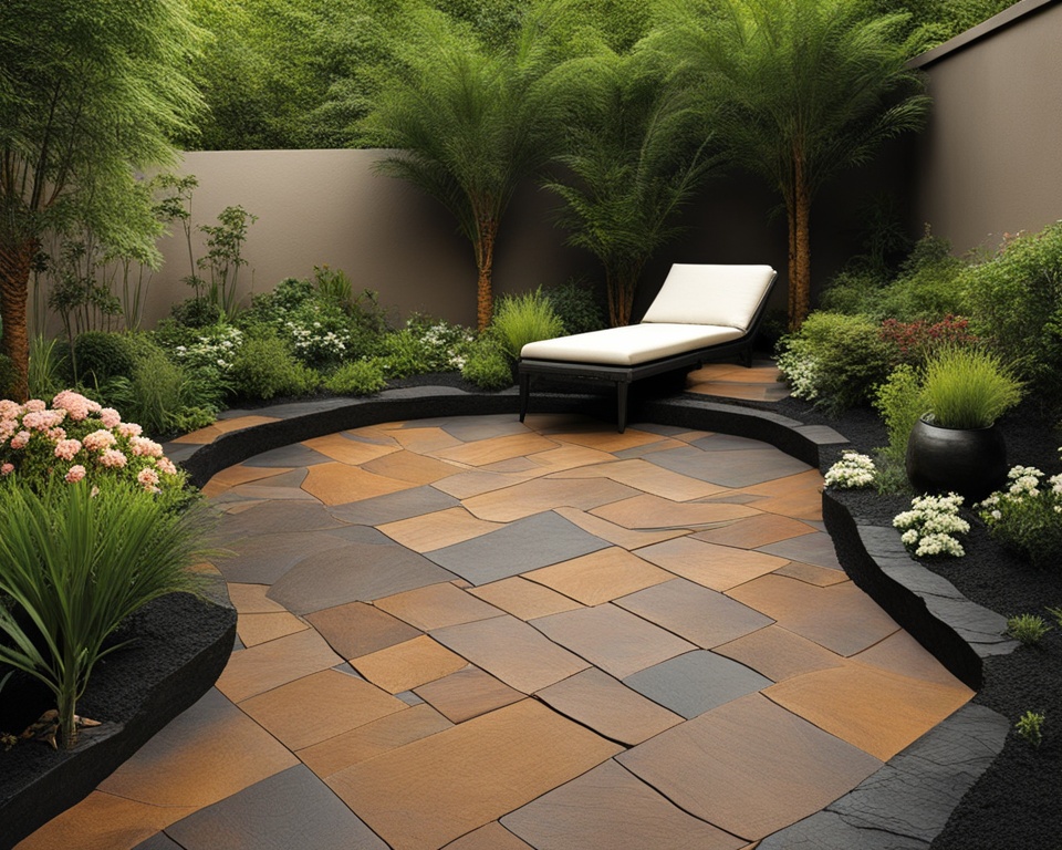 recycled rubber flagstone