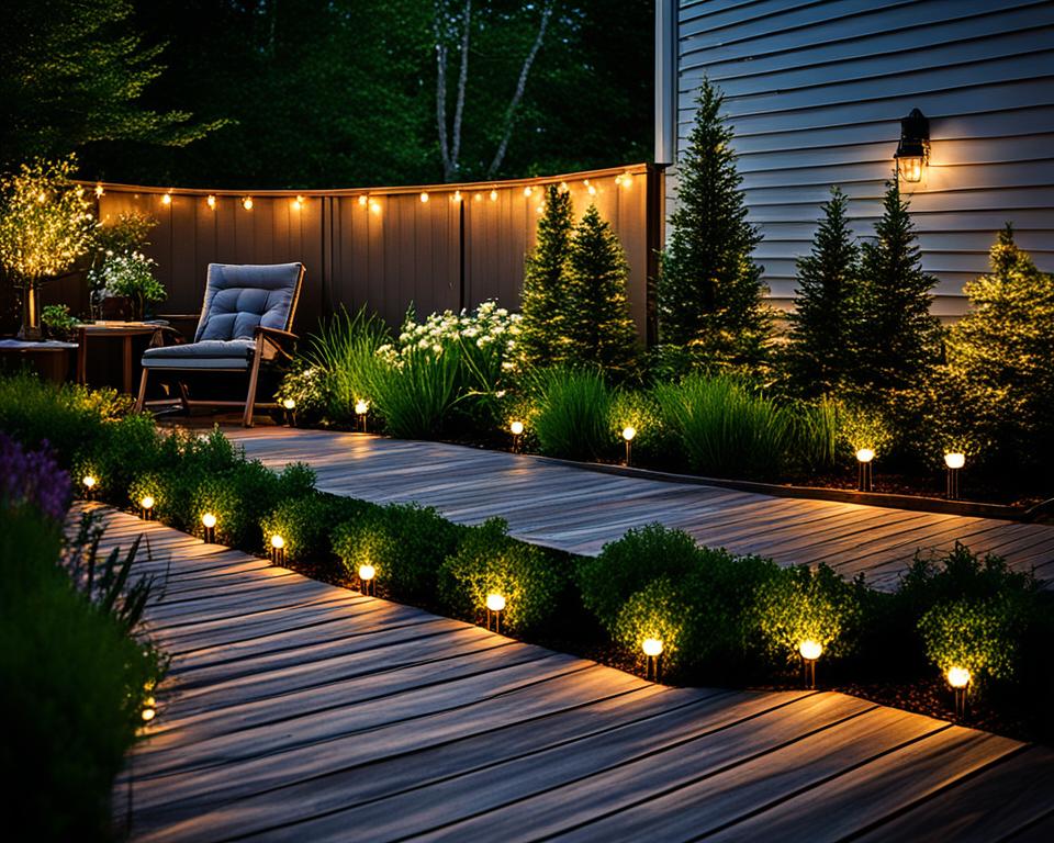 solar deck lights