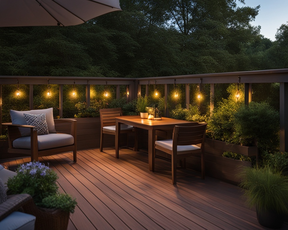 solar deck lights installation