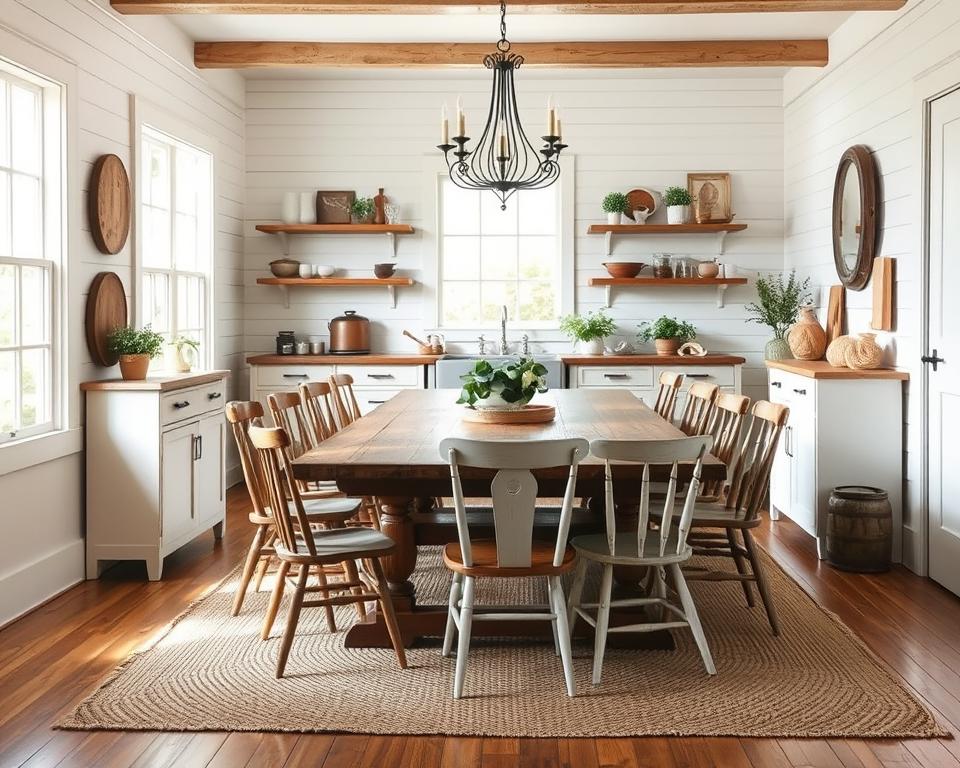 Joanna Gaines dining room layout