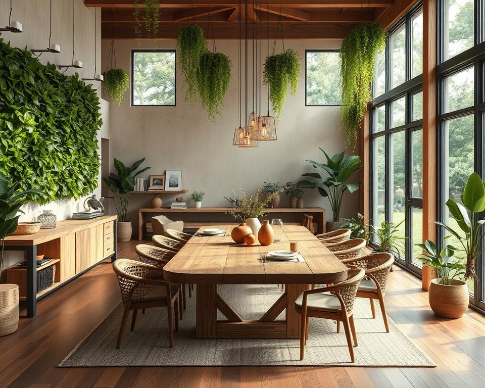 biophilic dining room design