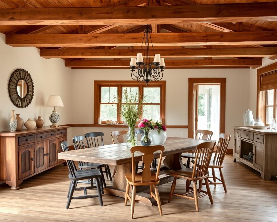 farmhouse style dining room