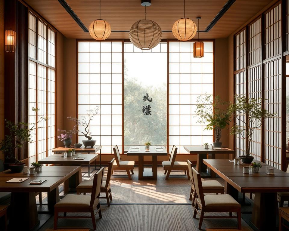 japanese-inspired dining room