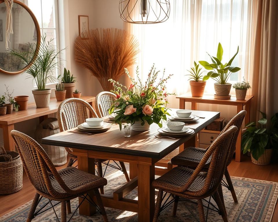 natural dining room decor