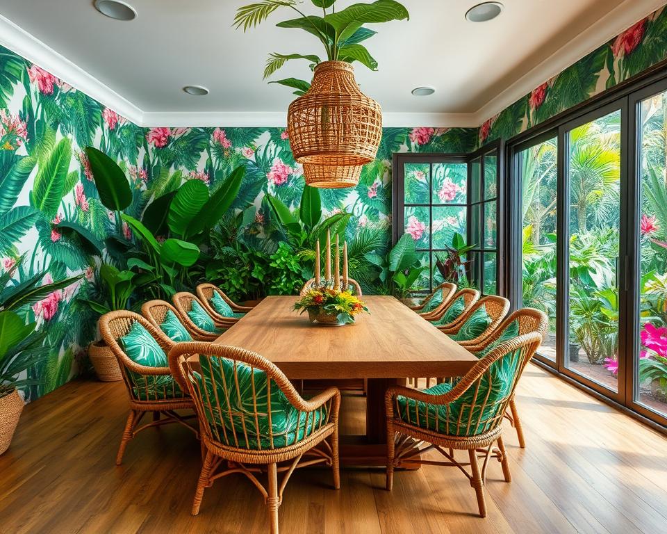 nature-inspired dining room